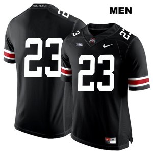 Men's NCAA Ohio State Buckeyes Jahsen Wint #23 College Stitched No Name Authentic Nike White Number Black Football Jersey JQ20D01YE